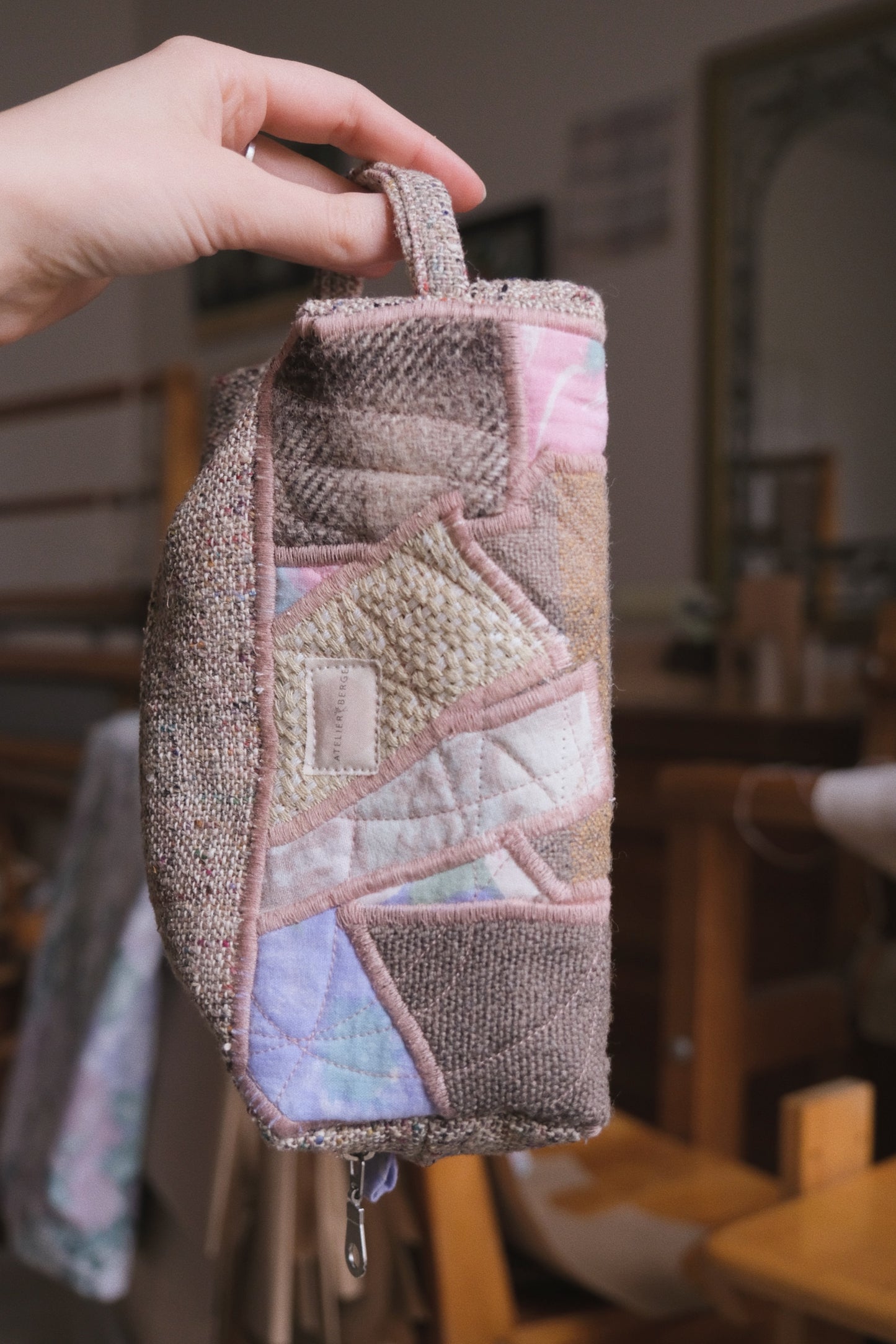 Grandes pochettes patchwork