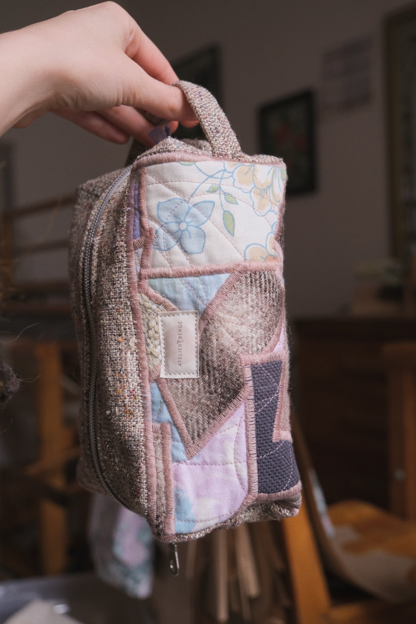 Grandes pochettes patchwork