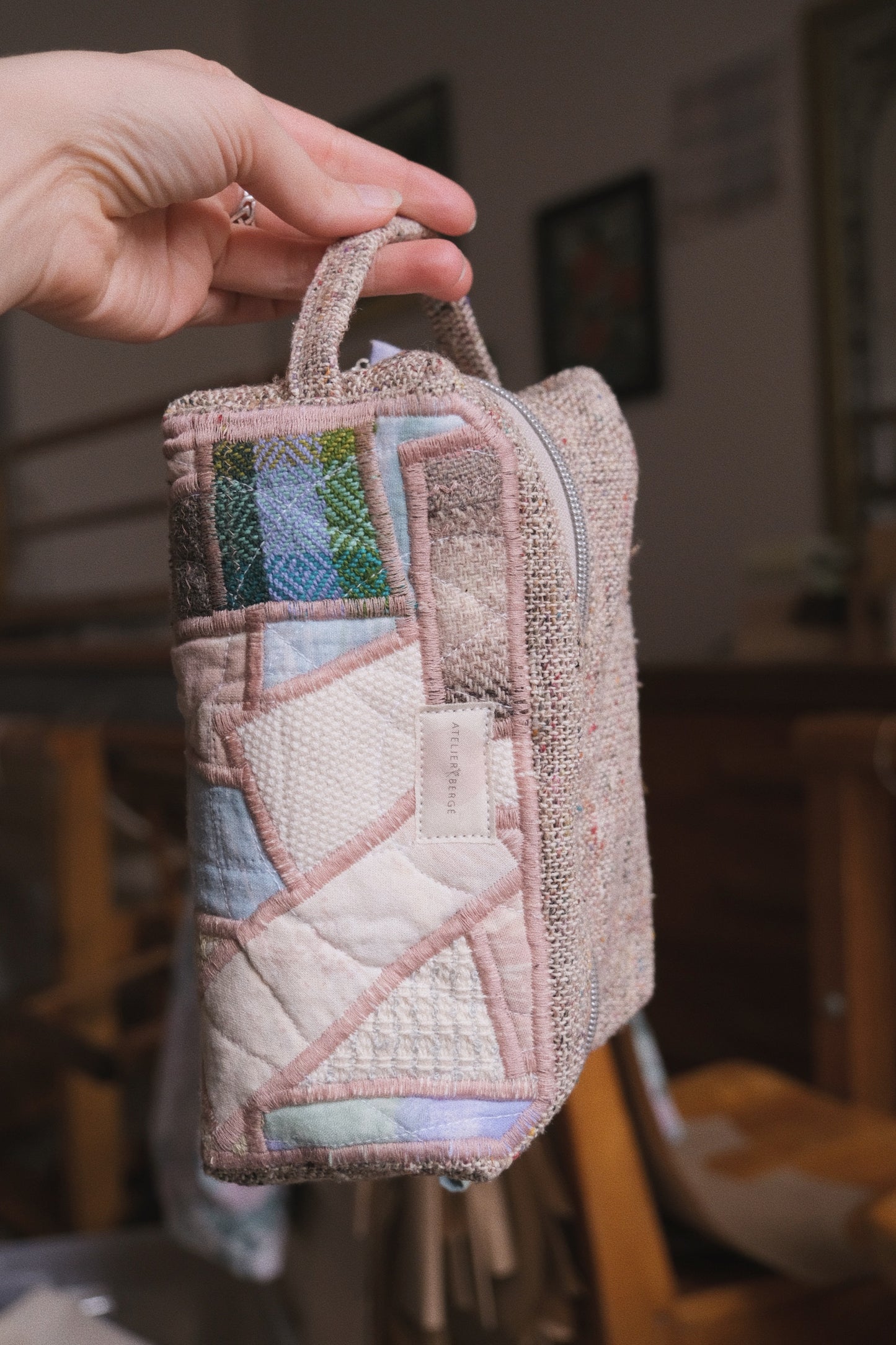 Grandes pochettes patchwork