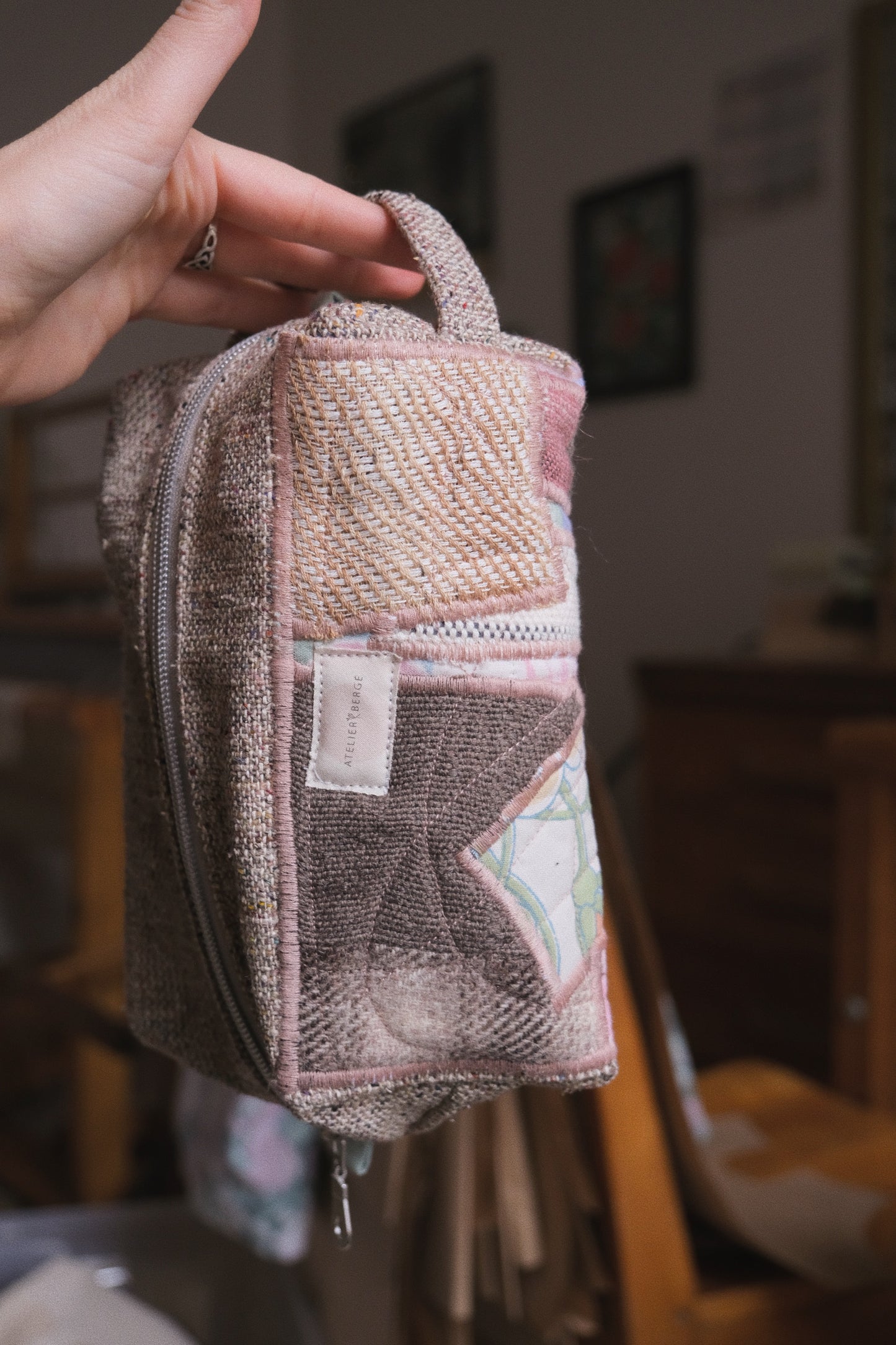 Grandes pochettes patchwork