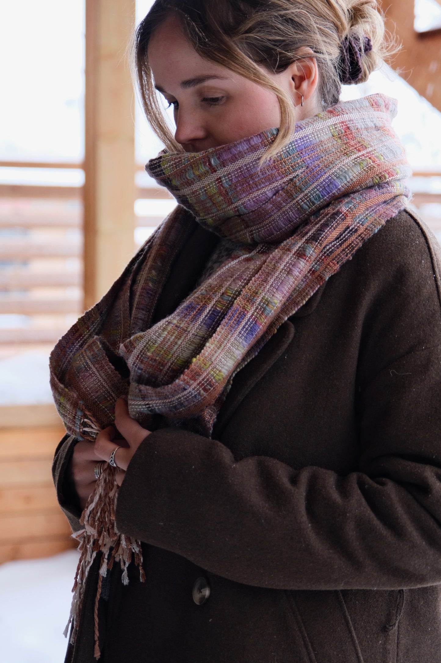 Foulard Novie - tissé et filé à la main