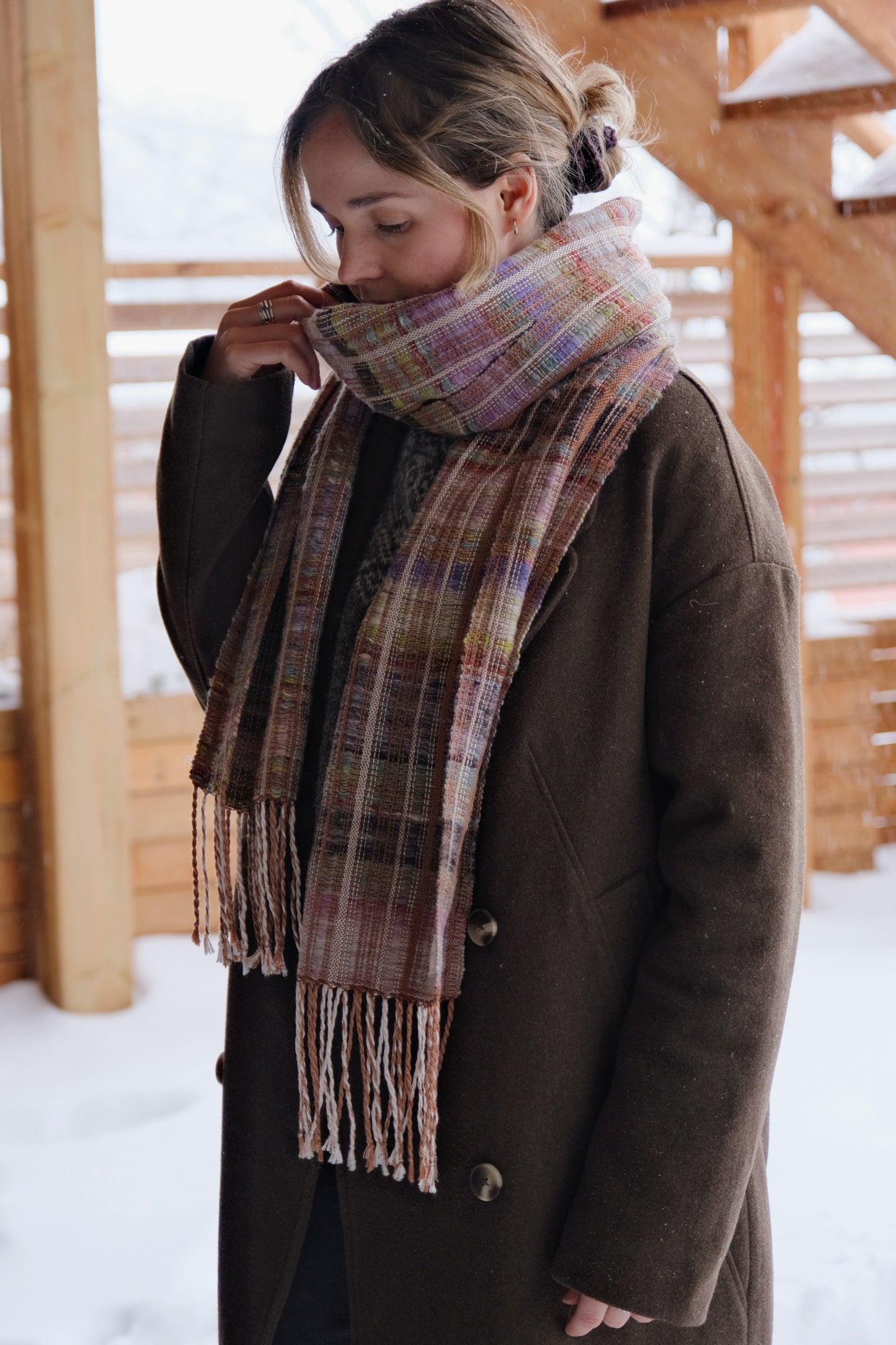 Foulard Novie - tissé et filé à la main