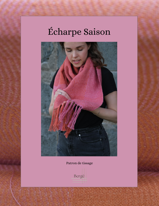 Patron de tissage: écharpe Saison - PDF