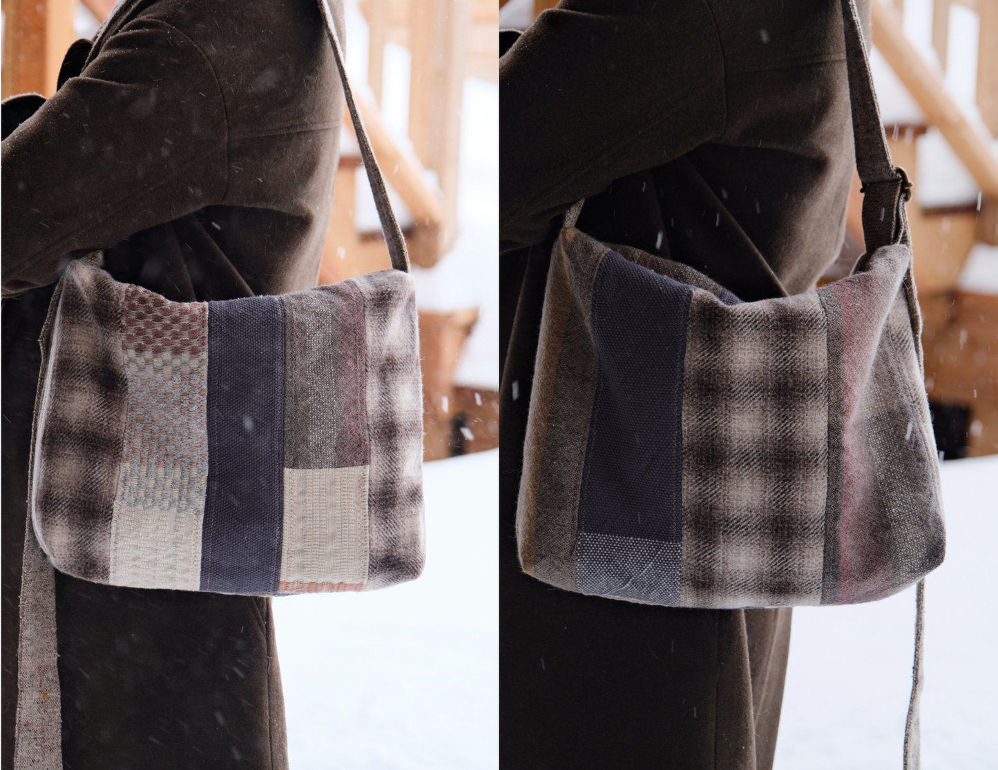 Sac en patchwork tissé