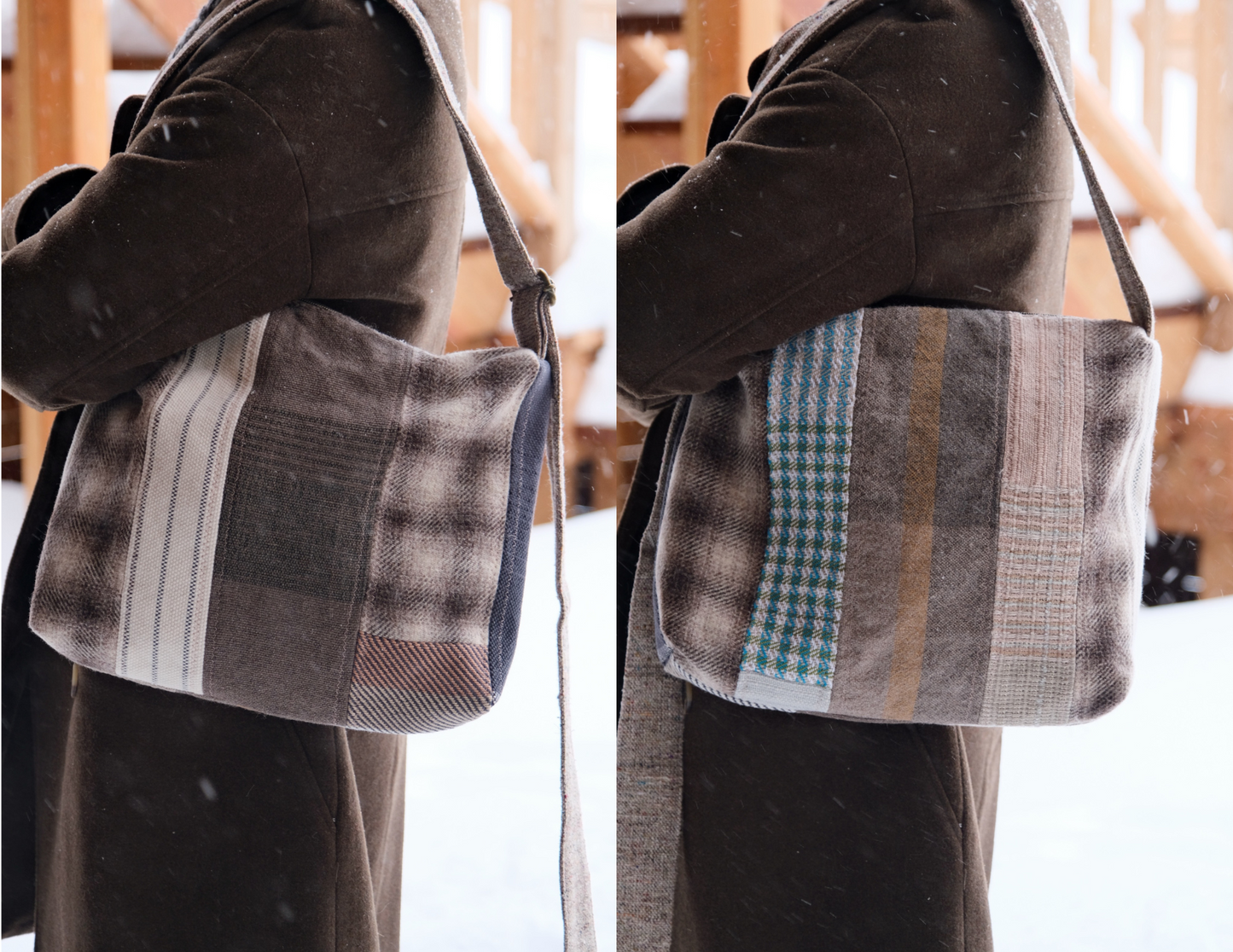 Sac en patchwork tissé