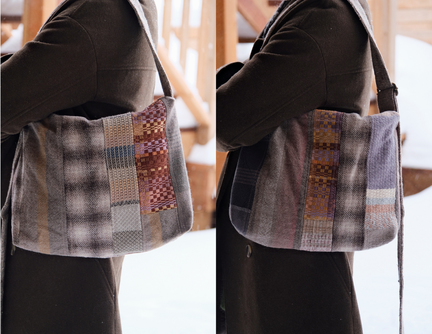 Sac en patchwork tissé
