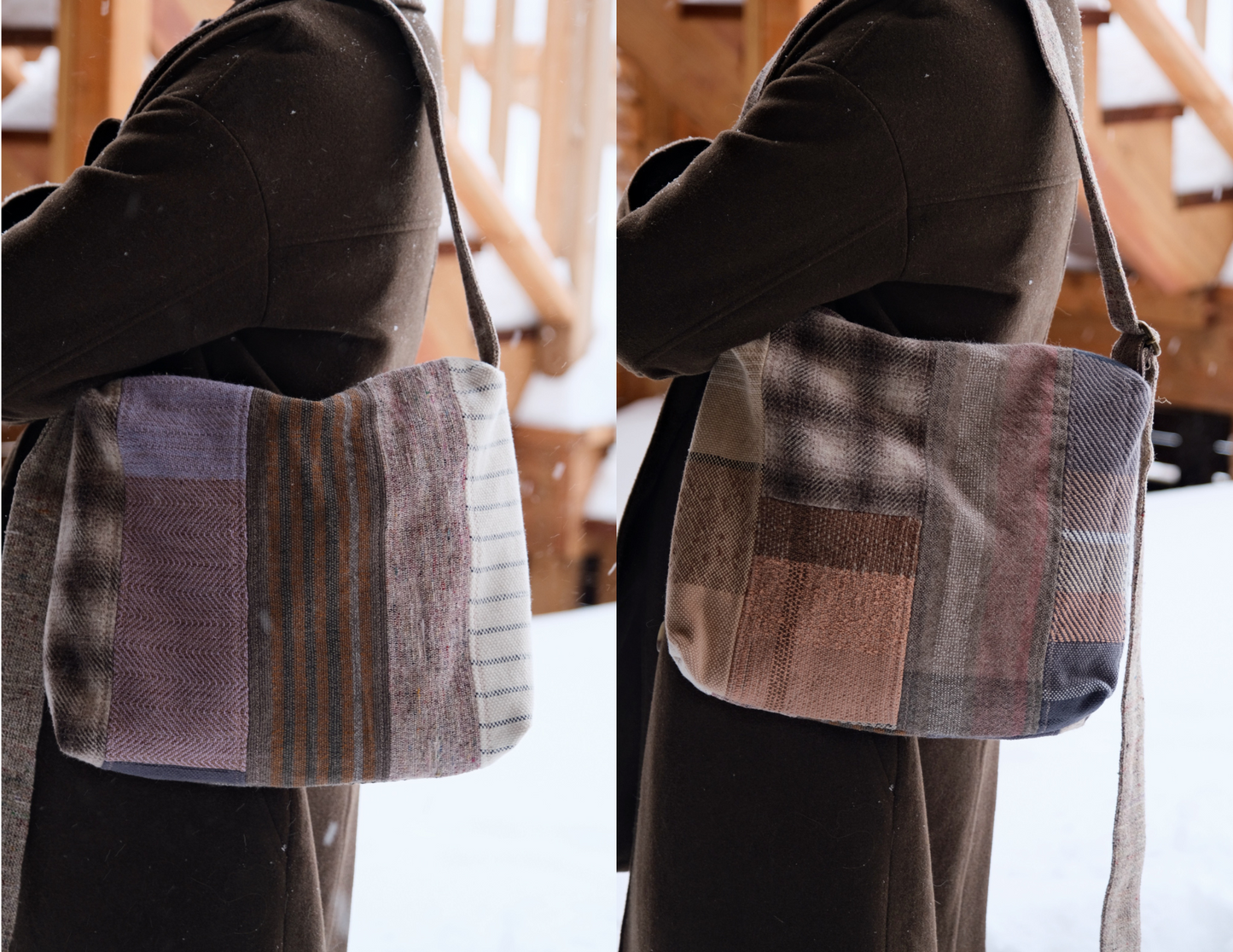 Sac en patchwork tissé