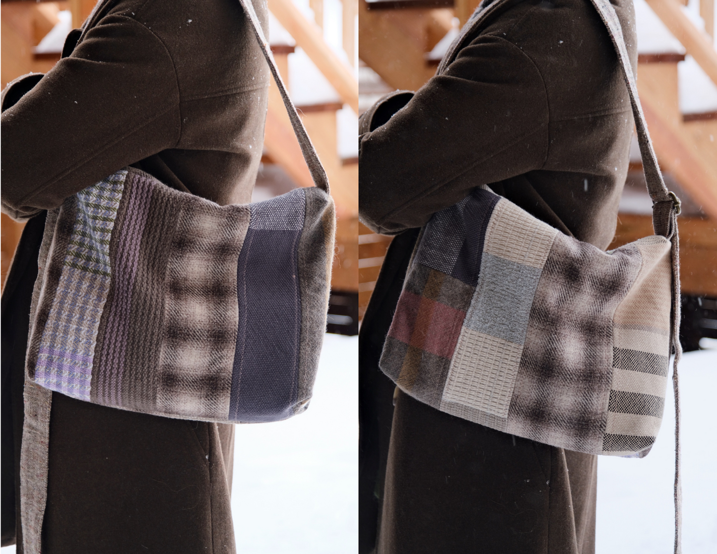 Sac en patchwork tissé