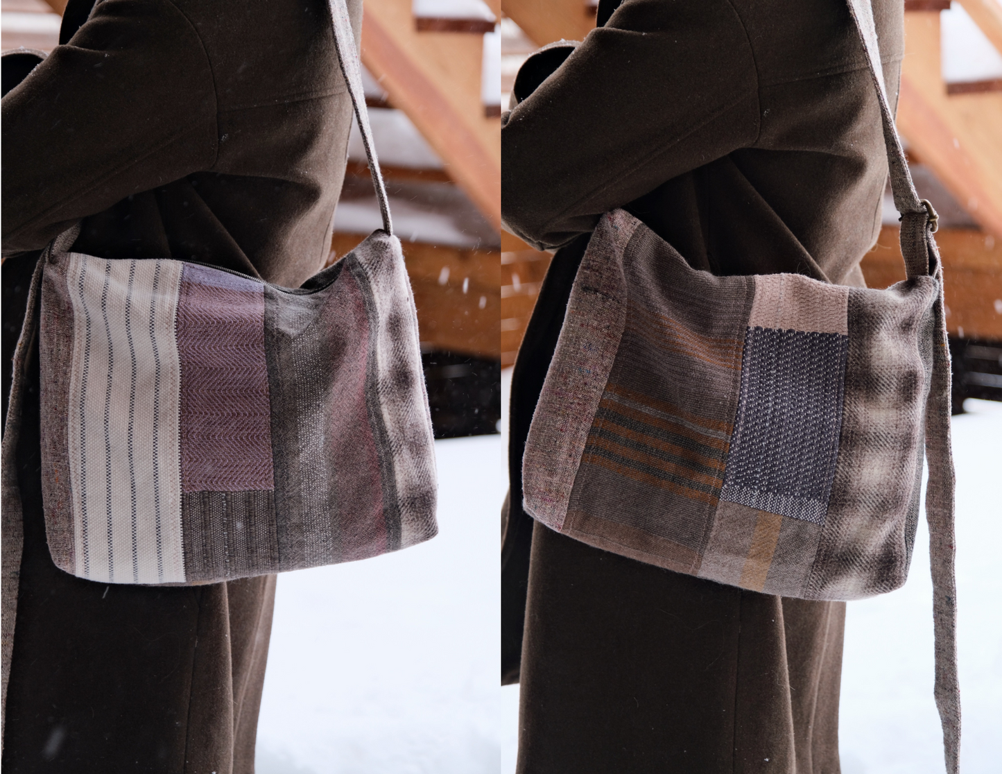 Sac en patchwork tissé