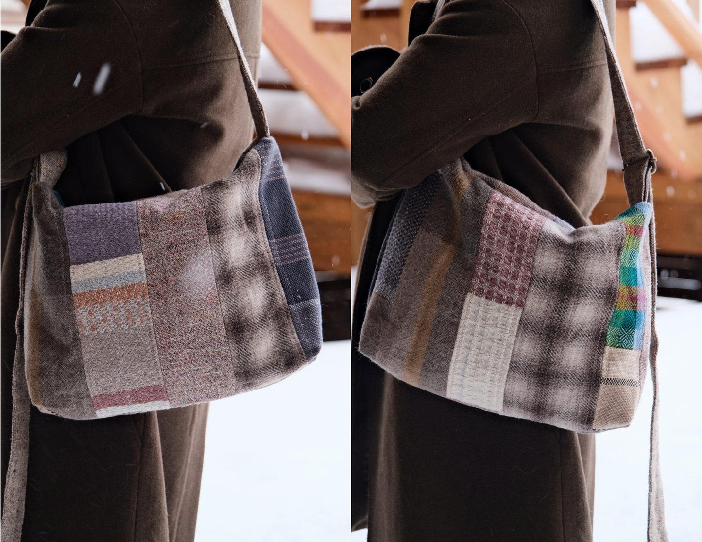 Sac en patchwork tissé