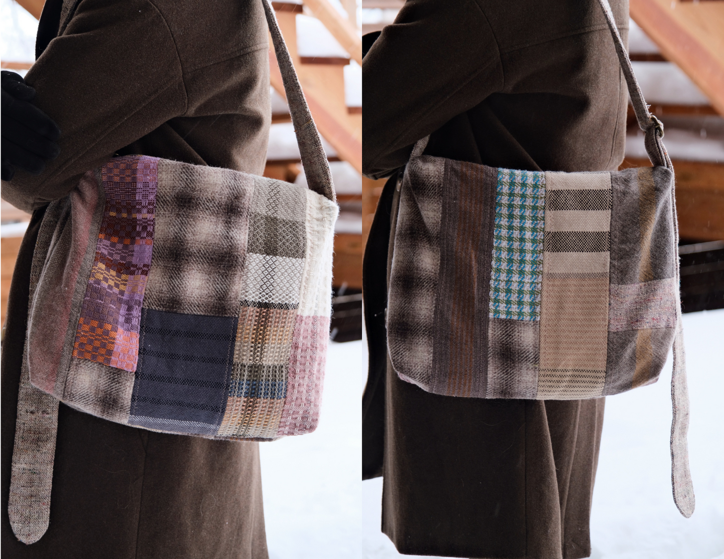 Sac en patchwork tissé