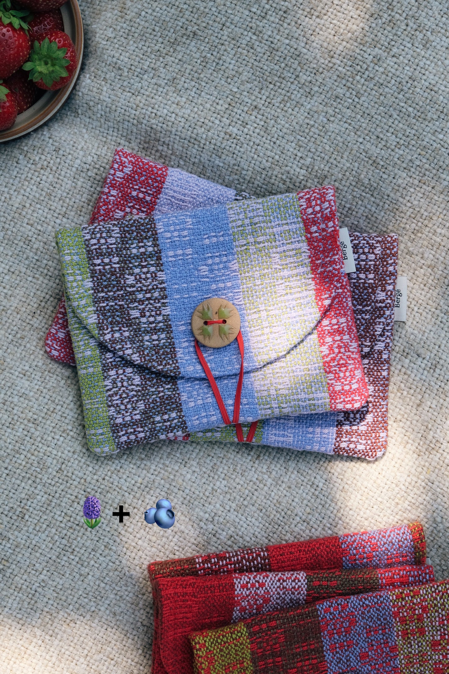 Pochette tissée Bergé X étincelle céramique