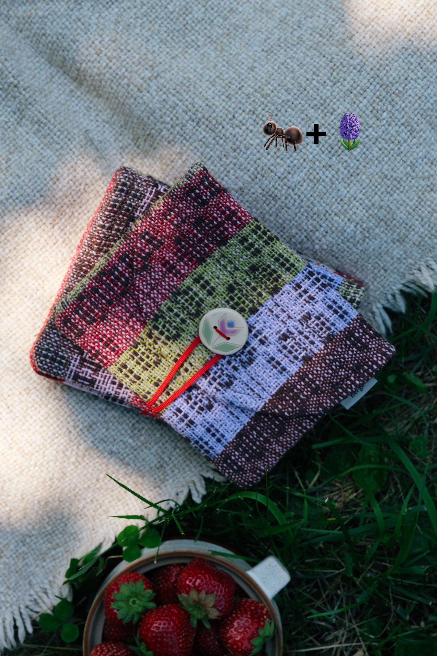 Pochette tissée Bergé X étincelle céramique