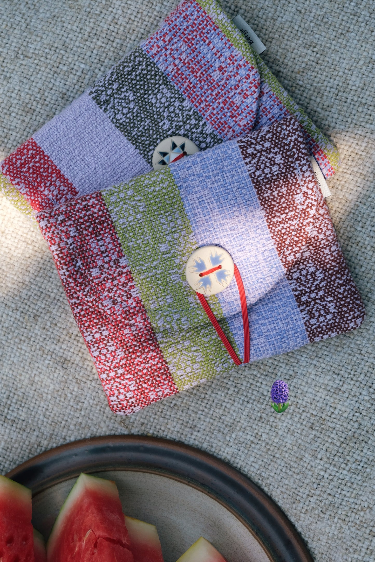 Pochette tissée Bergé X étincelle céramique