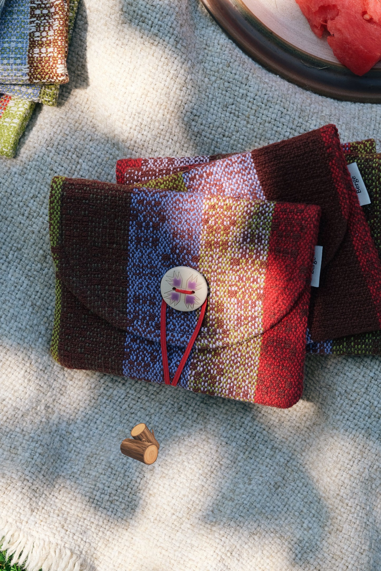 Pochette tissée Bergé X étincelle céramique