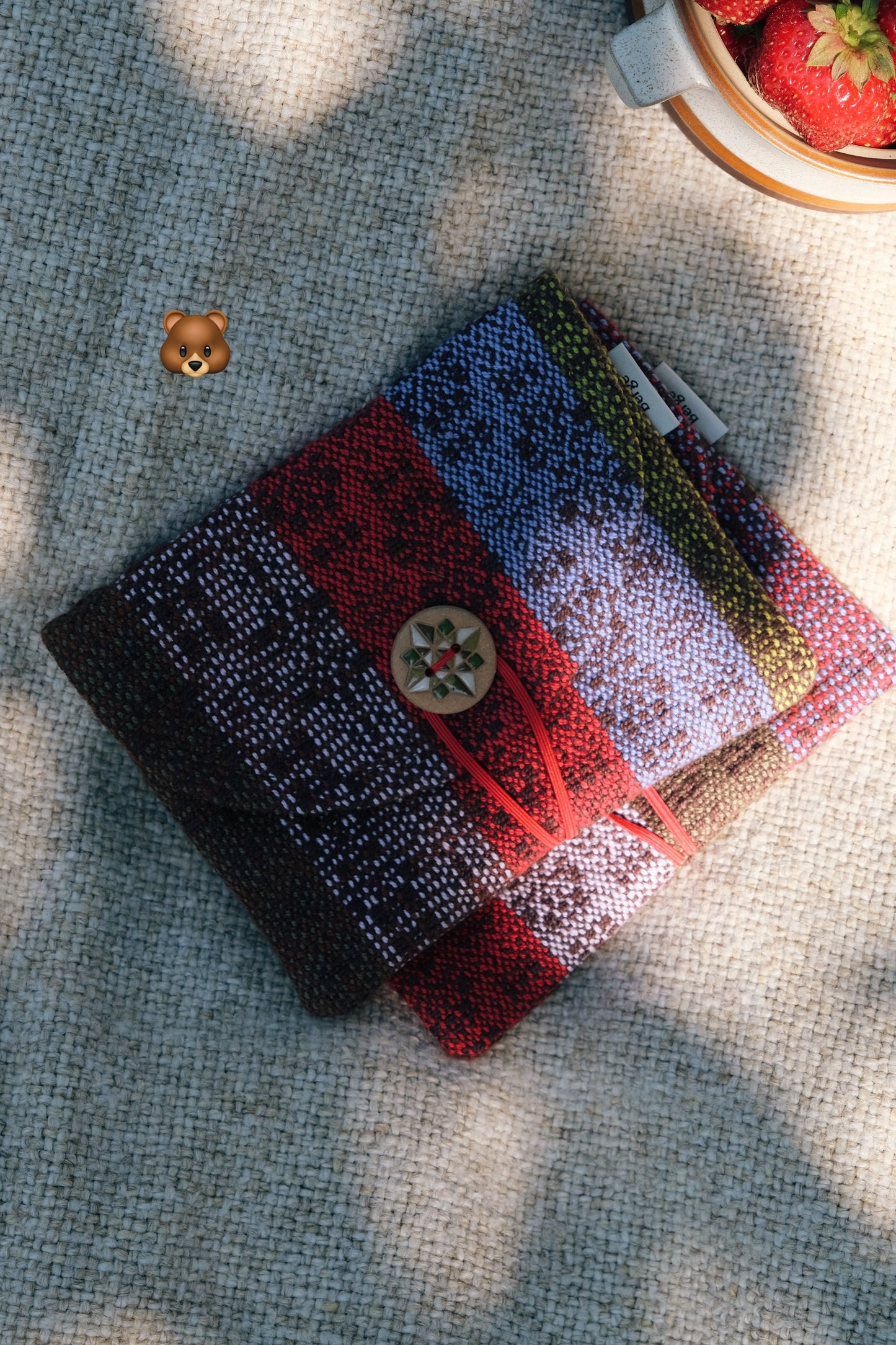Pochette tissée Bergé X étincelle céramique