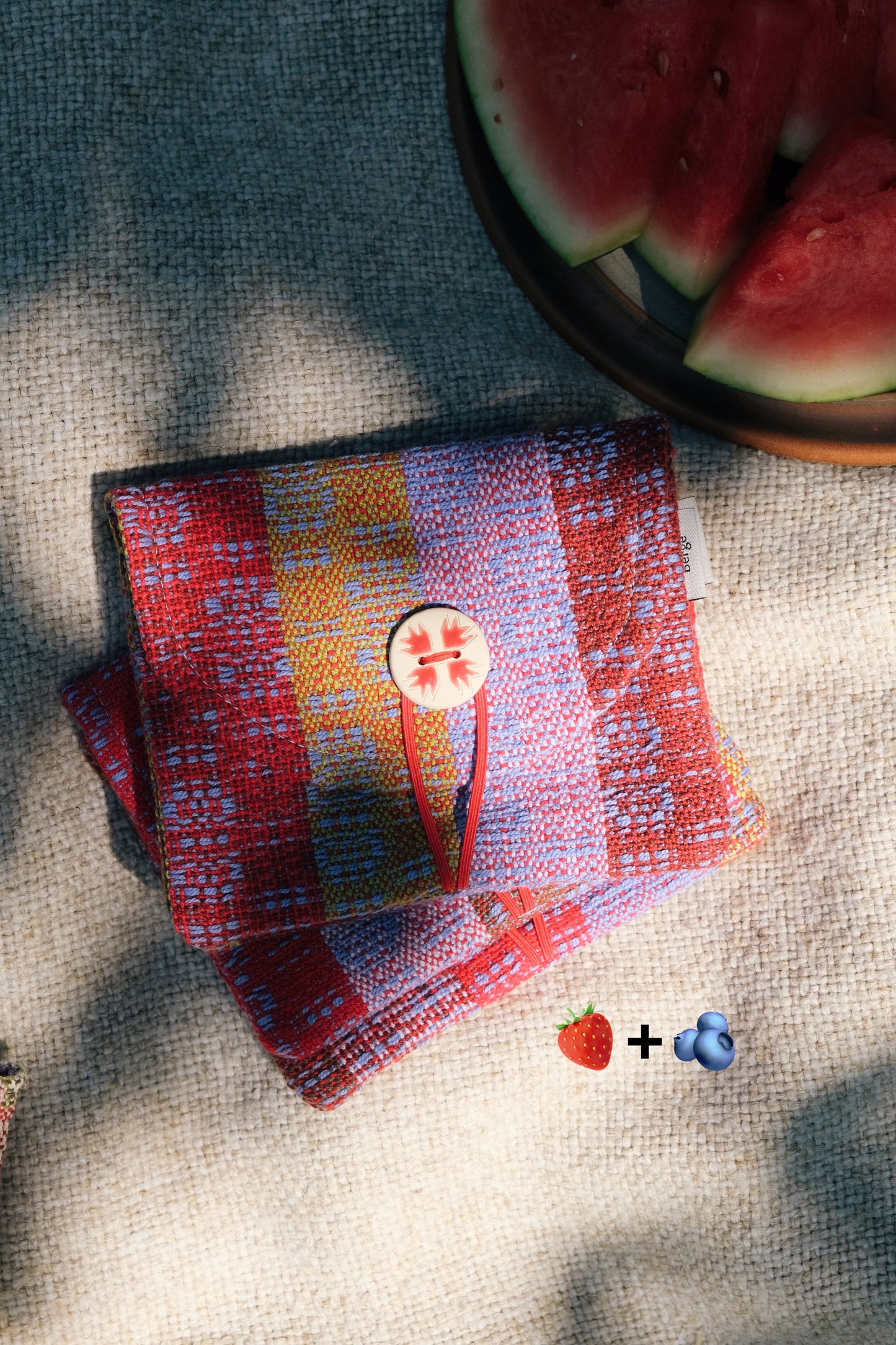 Pochette tissée Bergé X étincelle céramique
