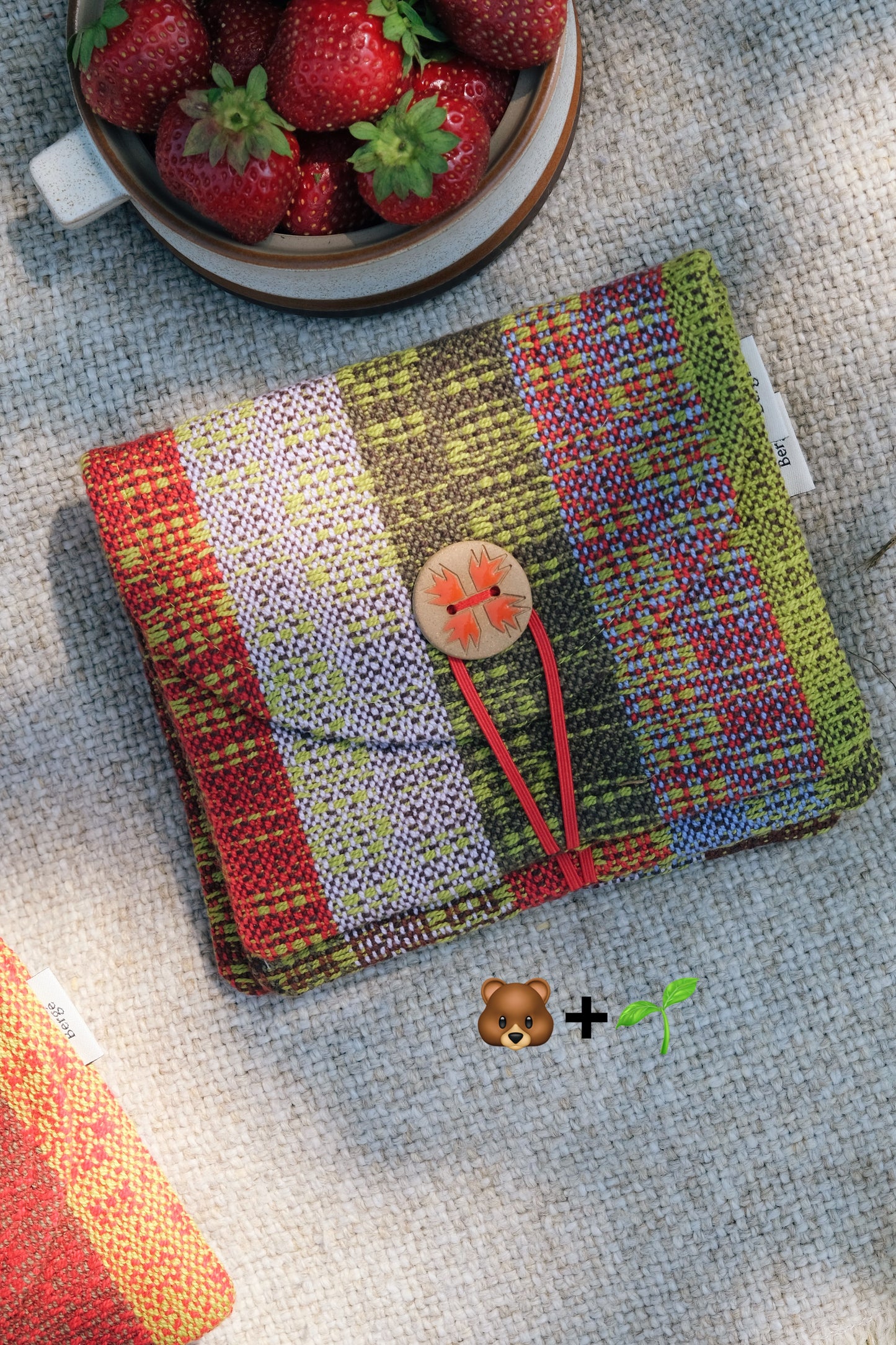 Pochette tissée Bergé X étincelle céramique
