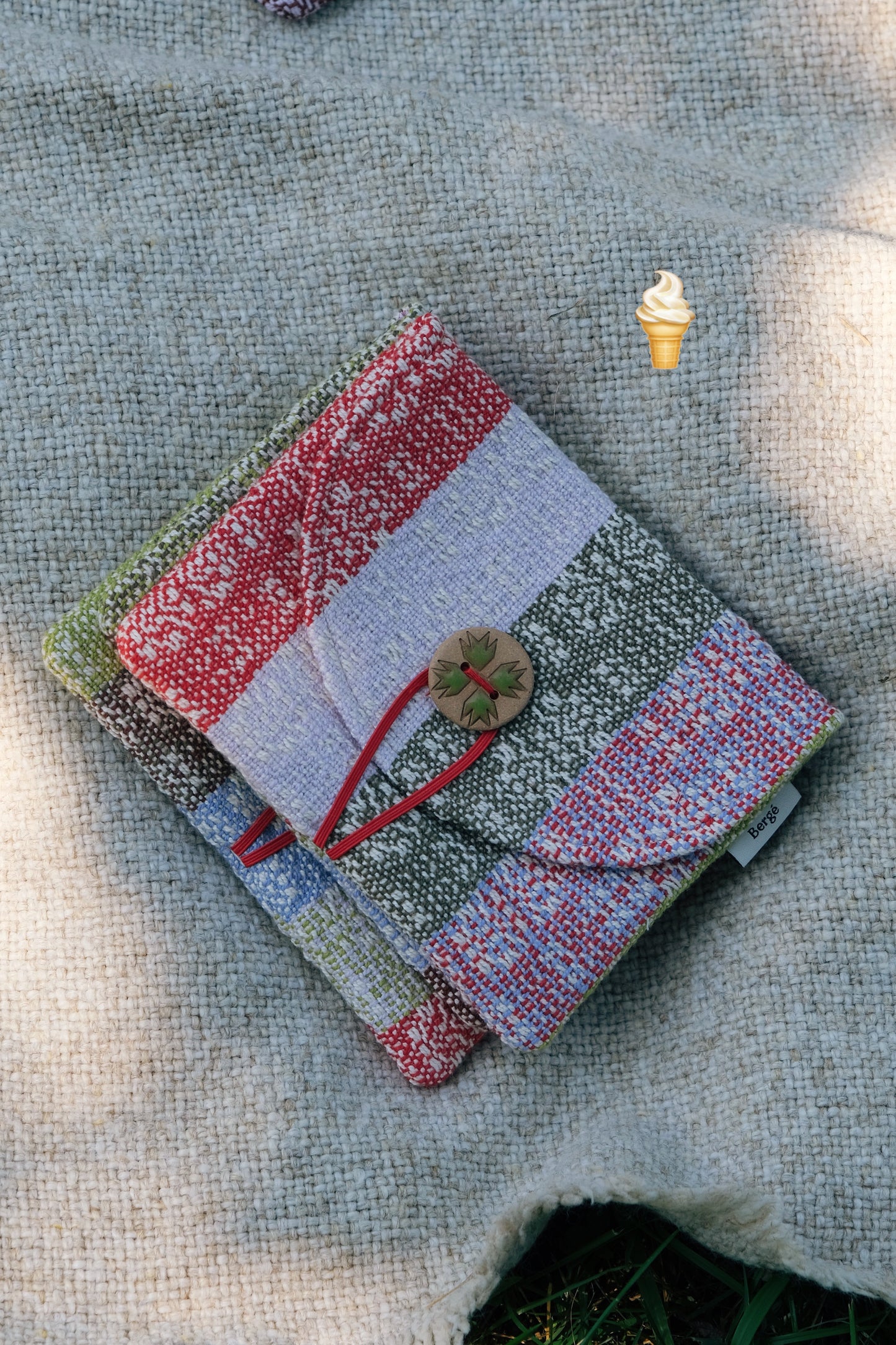 Pochette tissée Bergé X étincelle céramique