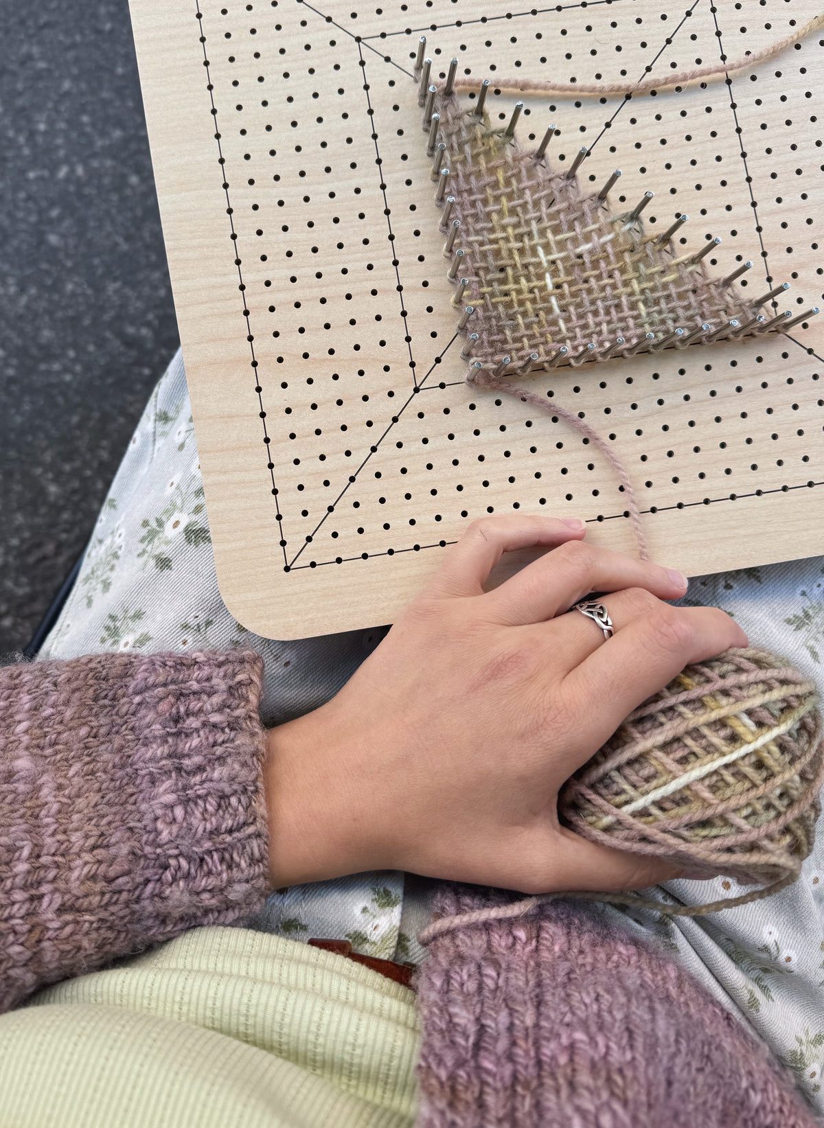 Weaving board pattern: the Paule vest