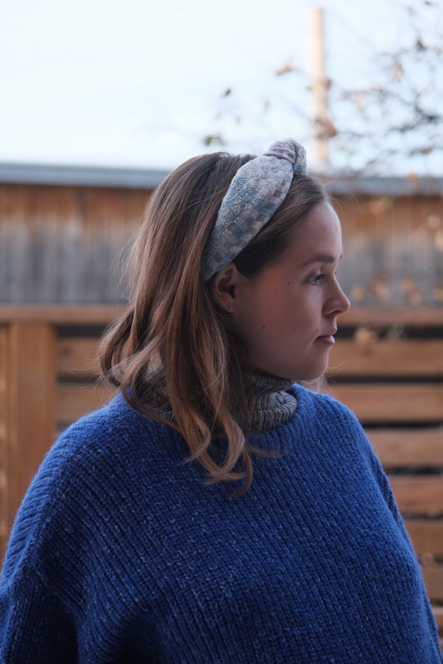 Woven organic cotton headband