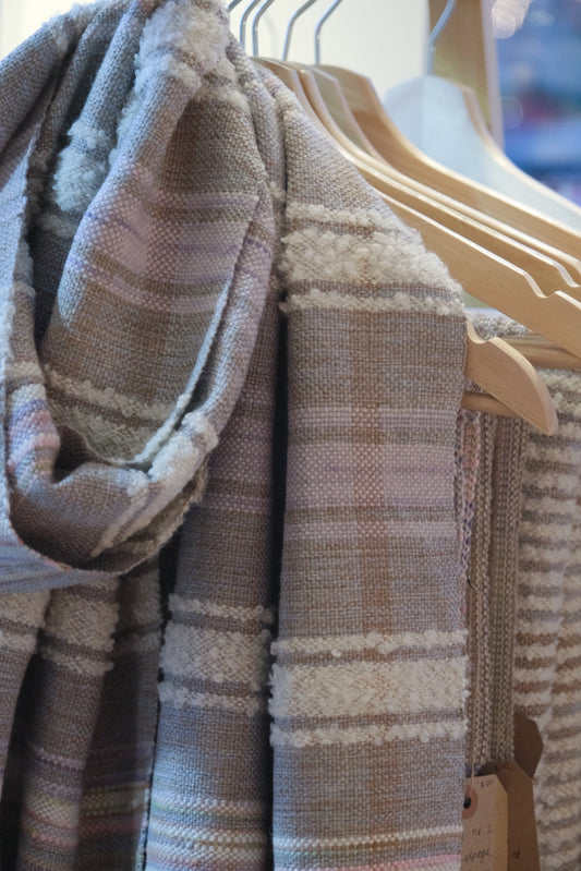 Woven merino and alpaca scarf - variant 3